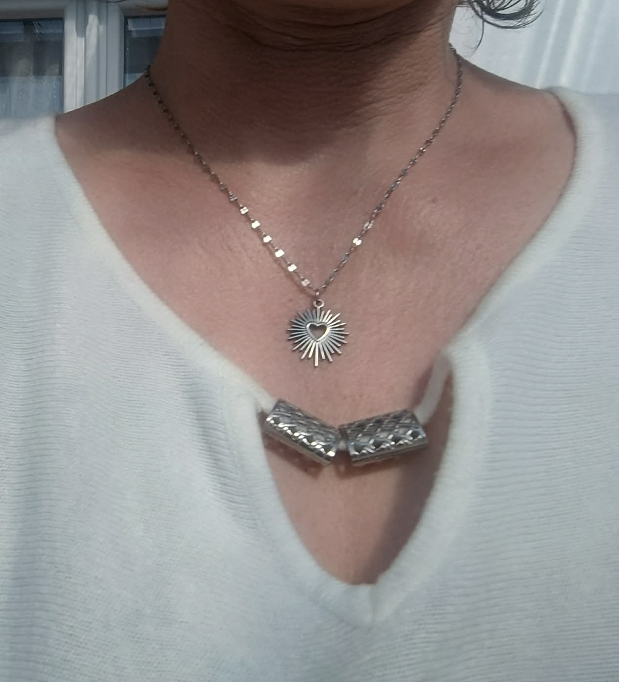 Collier Cœur Argenté