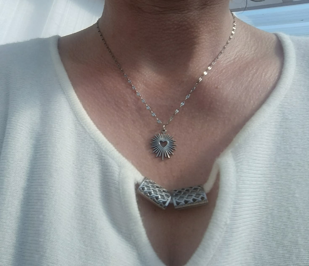 Collier Cœur Argenté