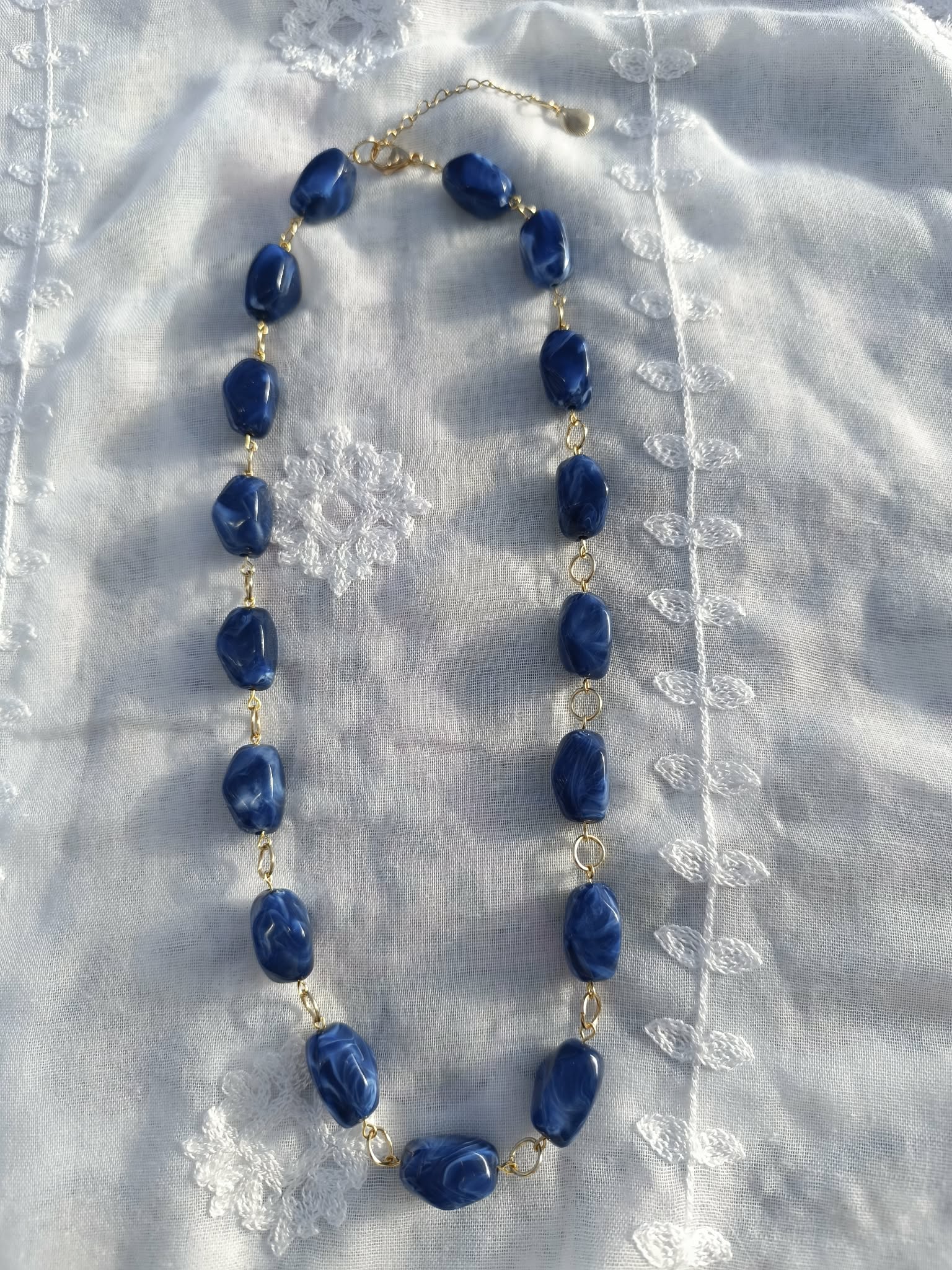 Collier Pierre Bleue | Pièce Unique | Bijou Artisanal