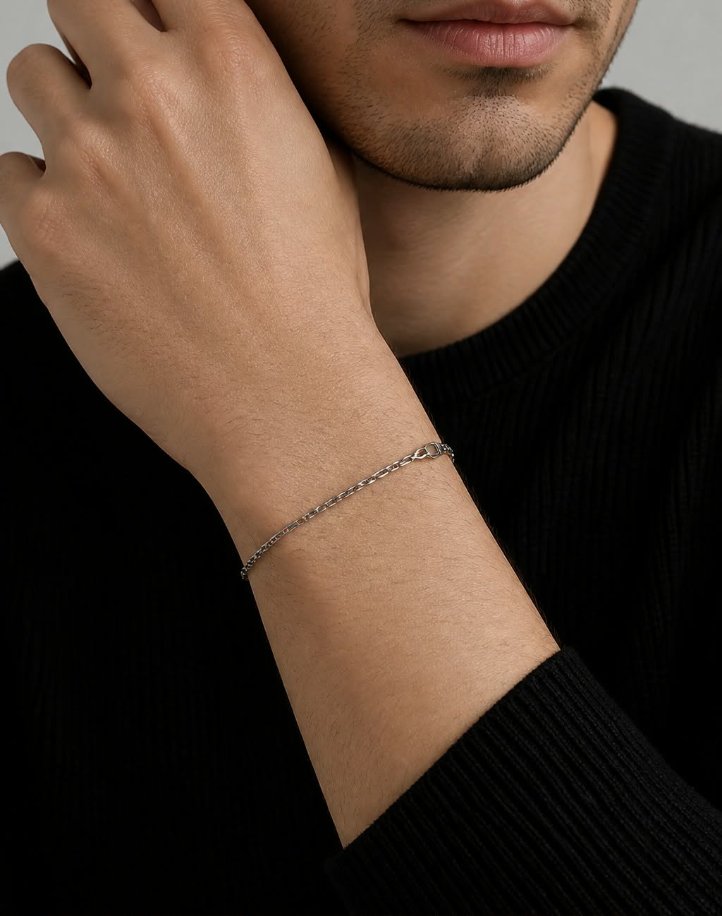 Collier & Bracelet Homme – Acier Inoxydable 304