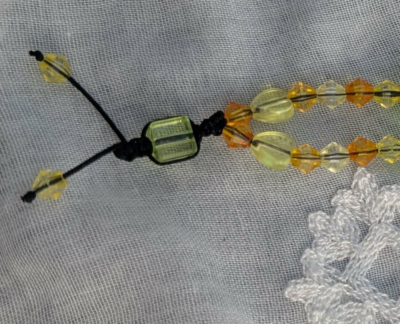 Dragonne Jaune Orange – Bijou Artisanal