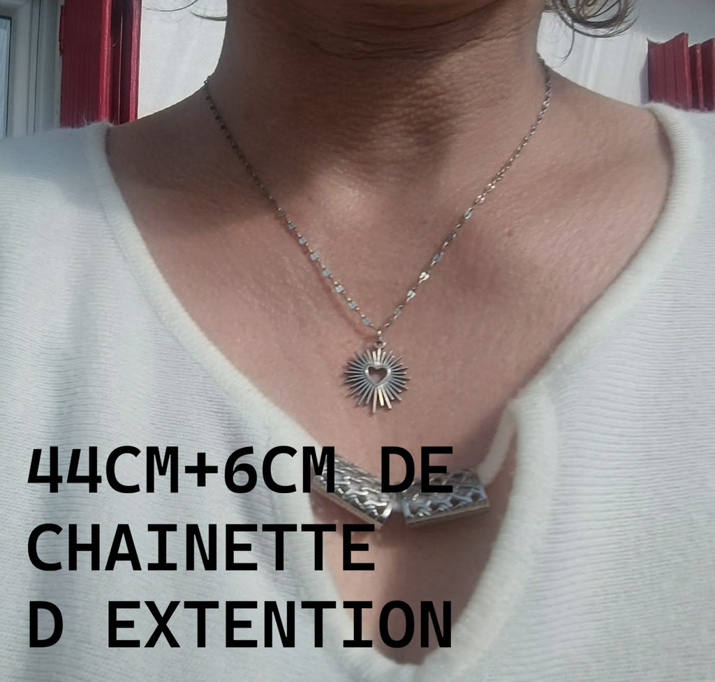 Collier Cœur Argenté