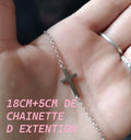 Bracelet Croix en Acier Inoxydable - Pendentif Élégant