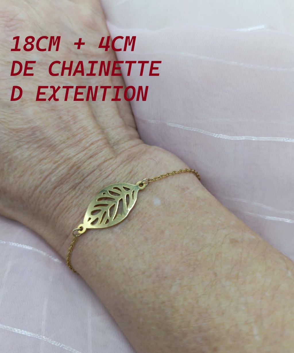 Bracelet Feuille Délicate