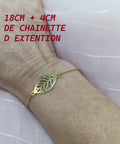 Bracelet Feuille Délicate