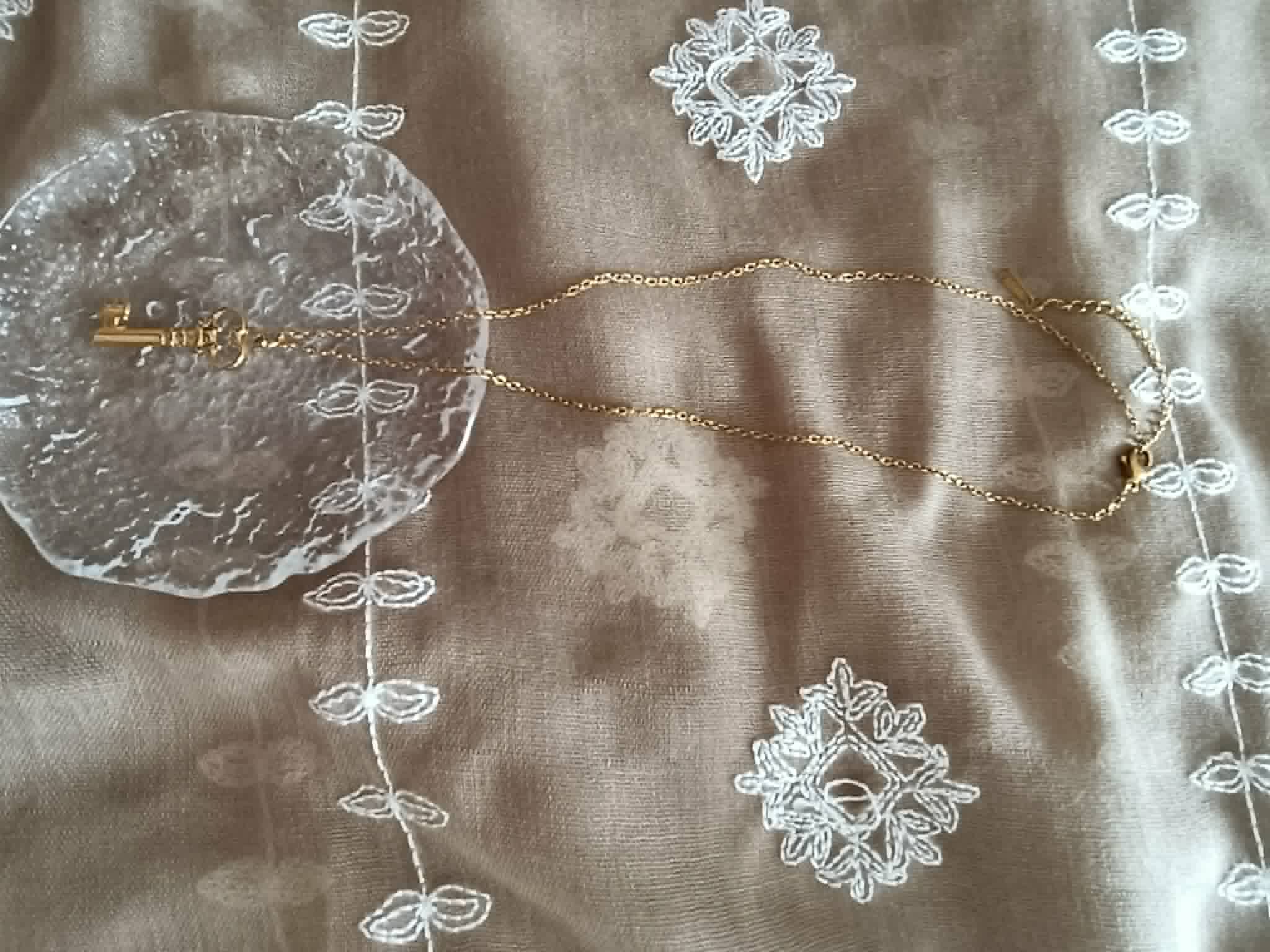 Collier Pendentif Clé en Acier Inoxydable – Pièce Unique Artisanale
