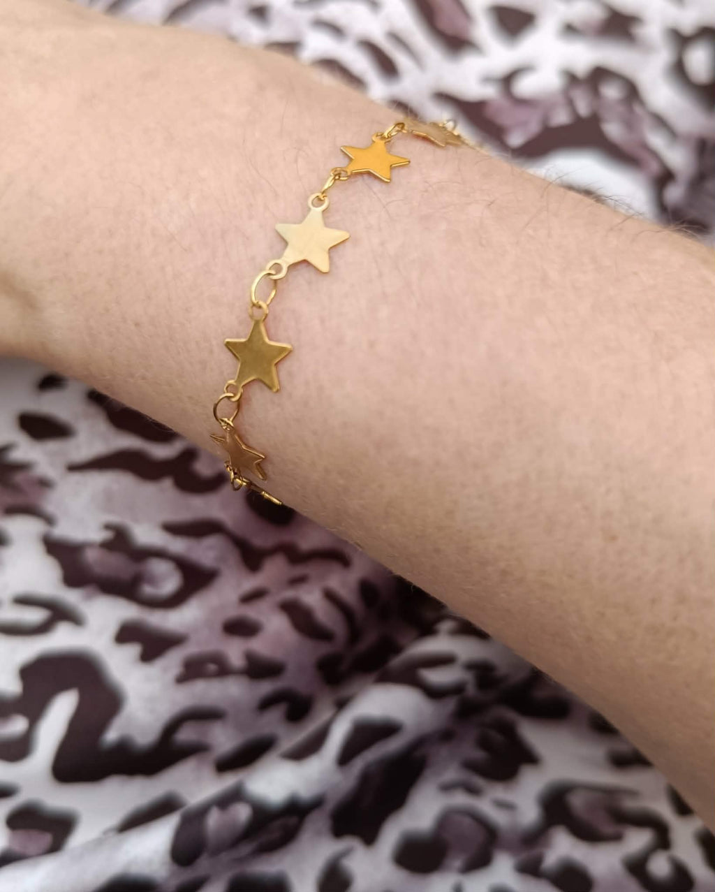 Bracelet Étoile Doré – 18 cm + 3,5 cm de chaînette d'extension