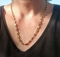 Collier Maille Café – Longueur 50 cm + 6 cm Chaînette d'Extension