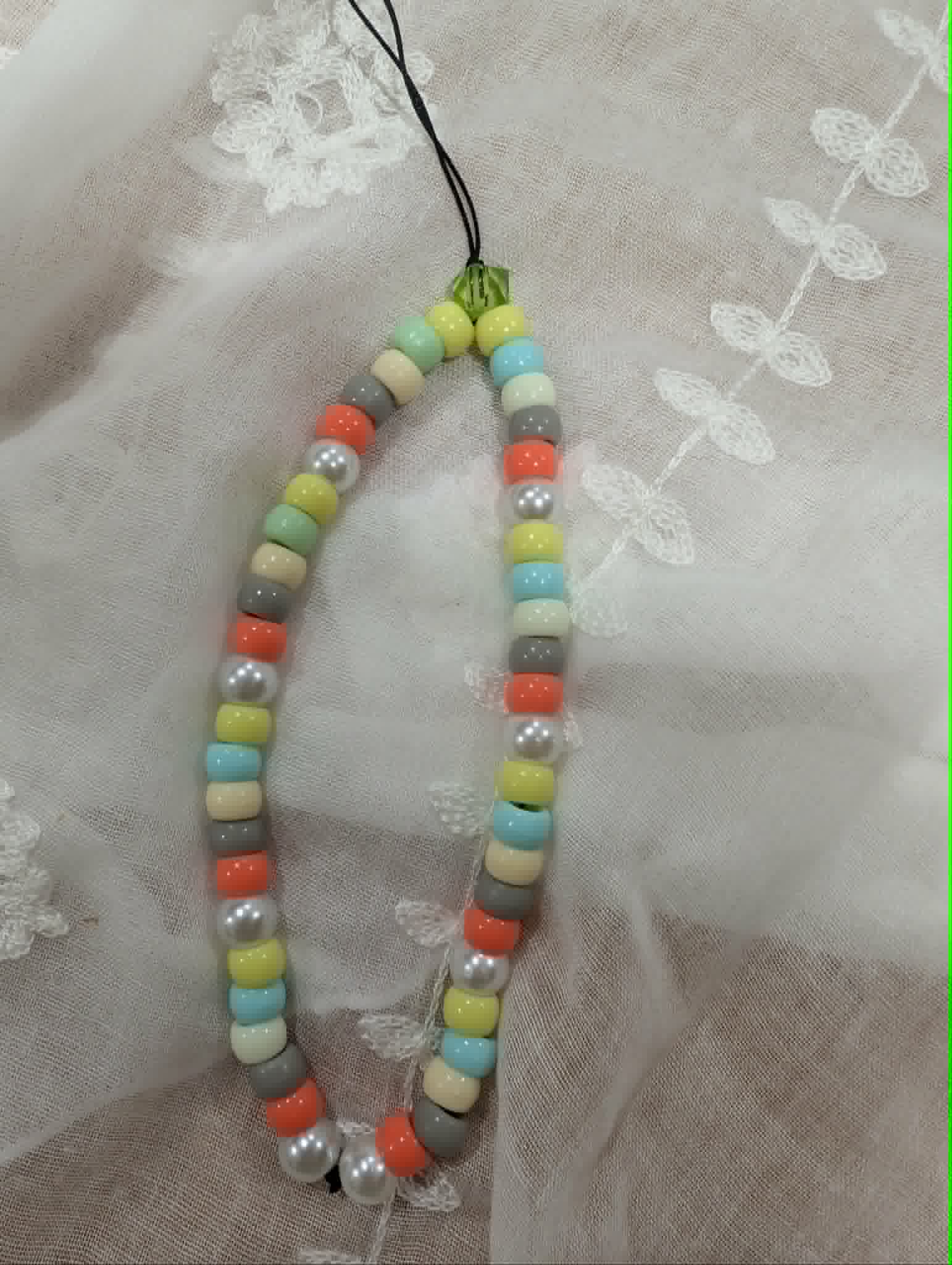 Bracelet Dragonne Dégradé Multicolore – Téléphone & Sac | Bijou Artisanal