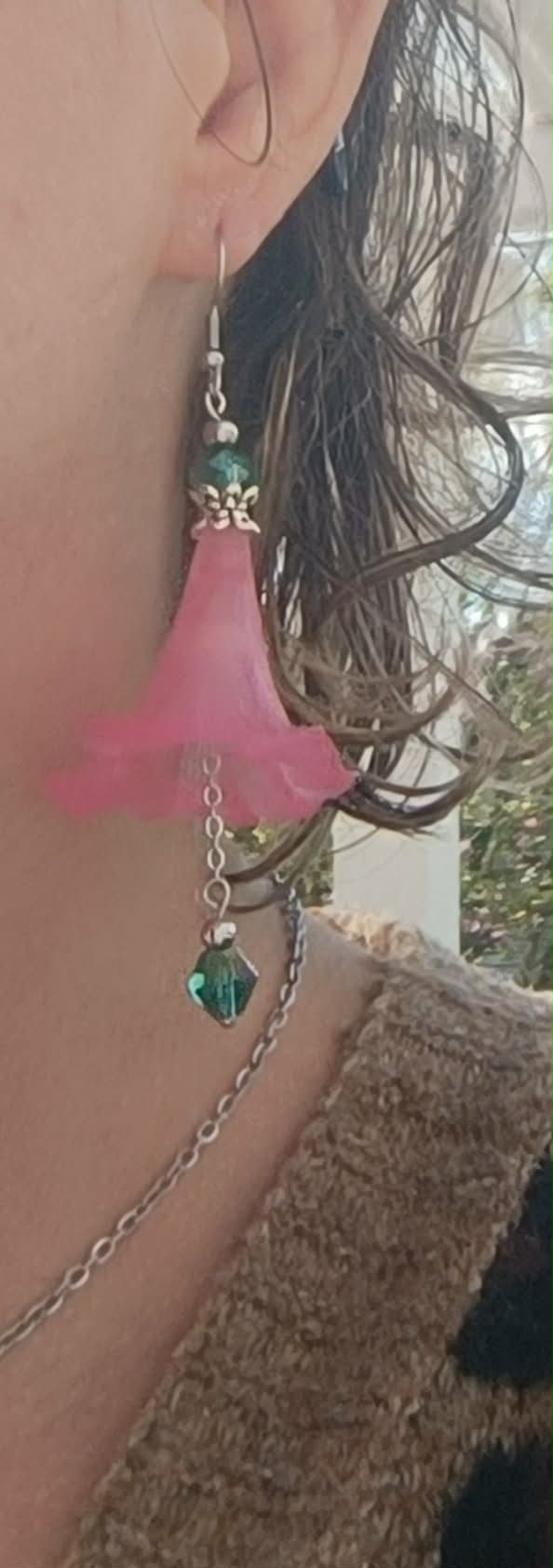 Boucles d'oreilles Clochette - Bijou artisanal élégant 9 cm