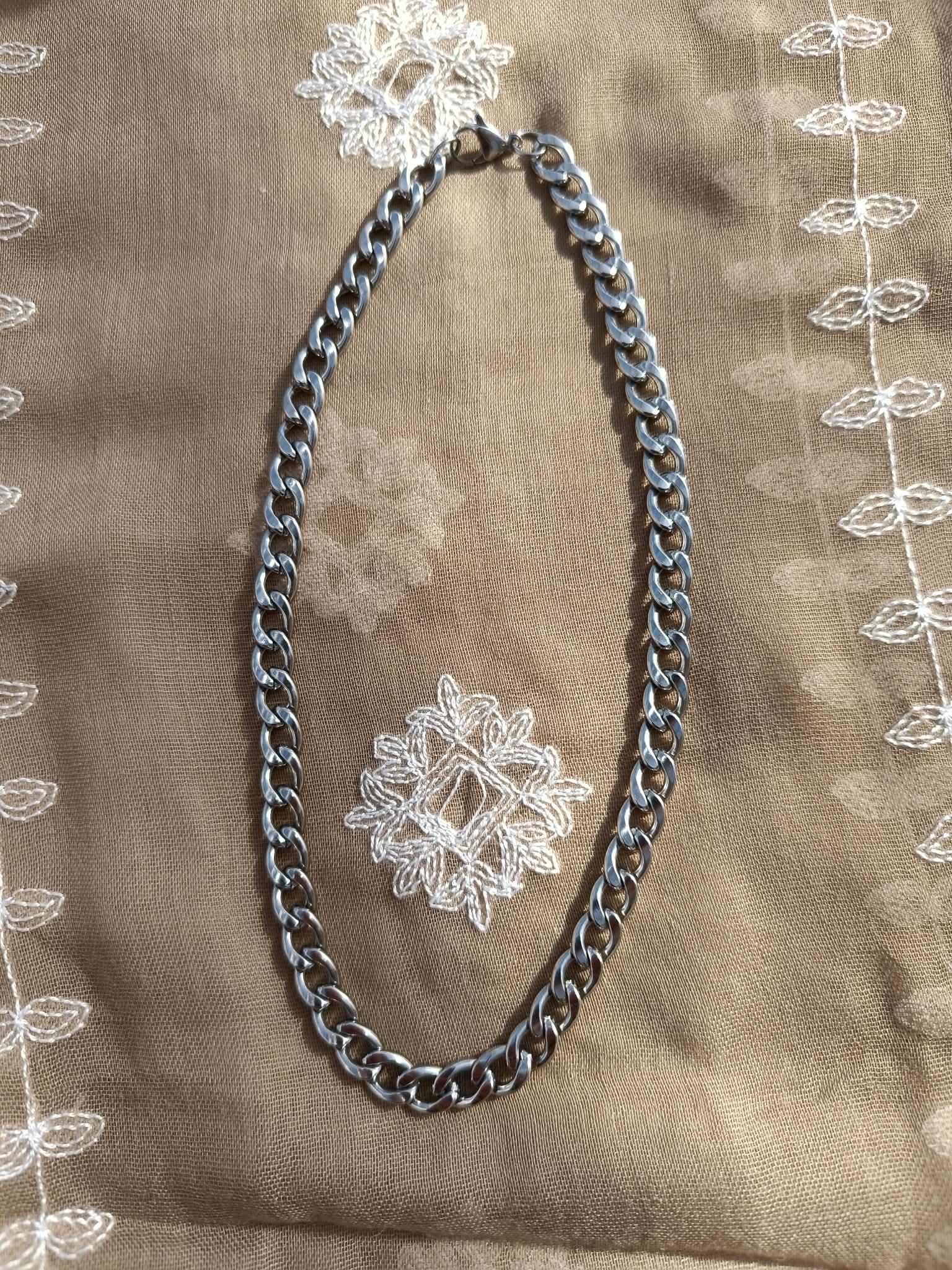 Collier Maille Cubaine – Acier Inoxydable