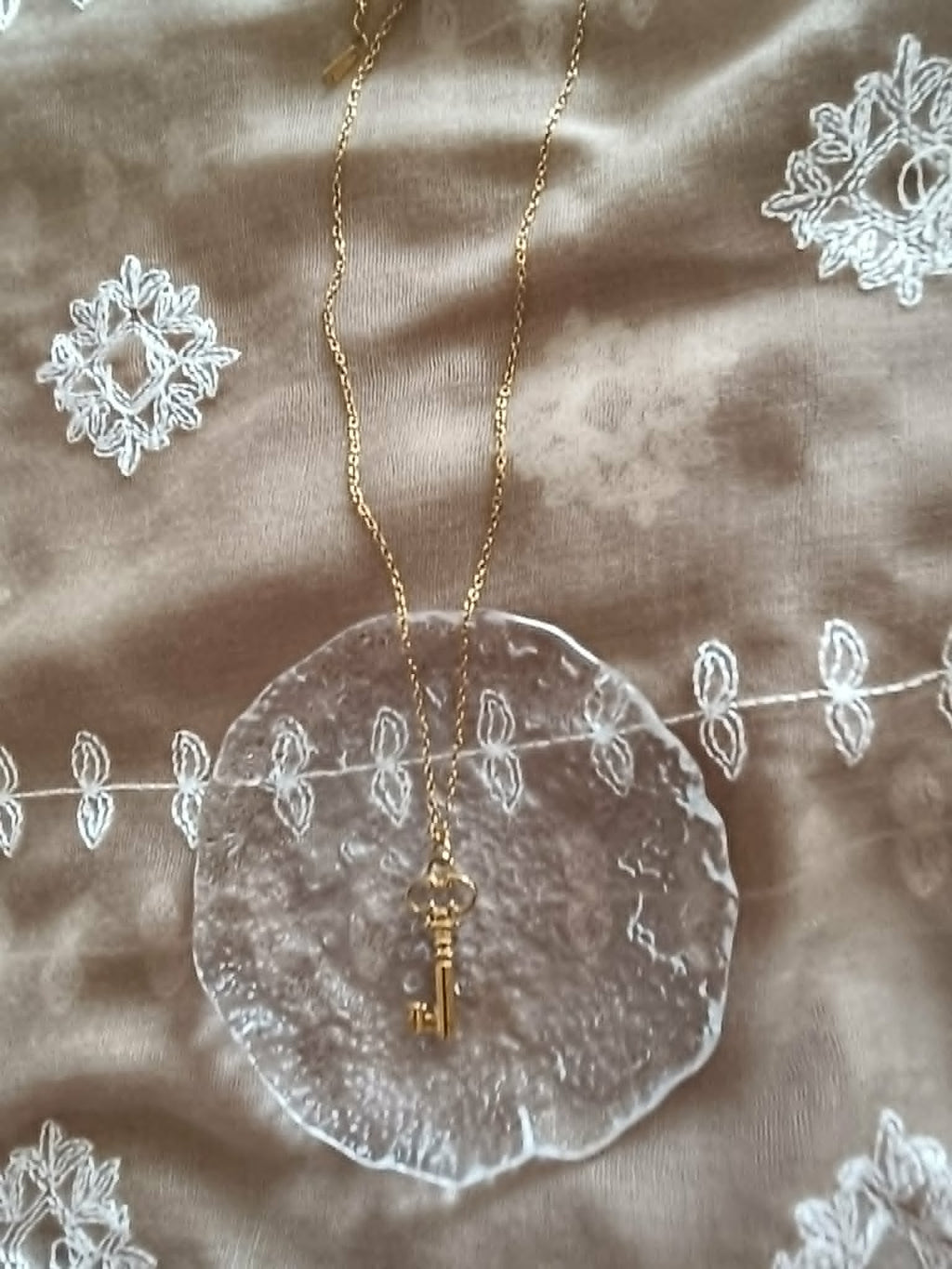 Collier Pendentif Clé en Acier Inoxydable – Pièce Unique Artisanale