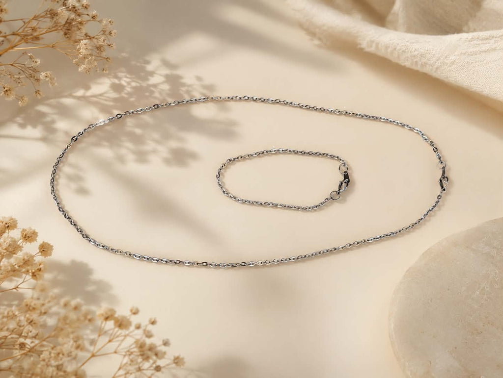 Collier & Bracelet Homme – Acier Inoxydable 304
