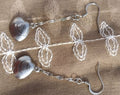Boucles d'oreilles Coquillage Argenté – Acier inoxydable | 5 cm