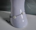 Bracelet cœur argenté nacré minimaliste - Pièce unique