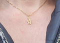 Collier clé de sol doré musical - Pièce unique minimaliste