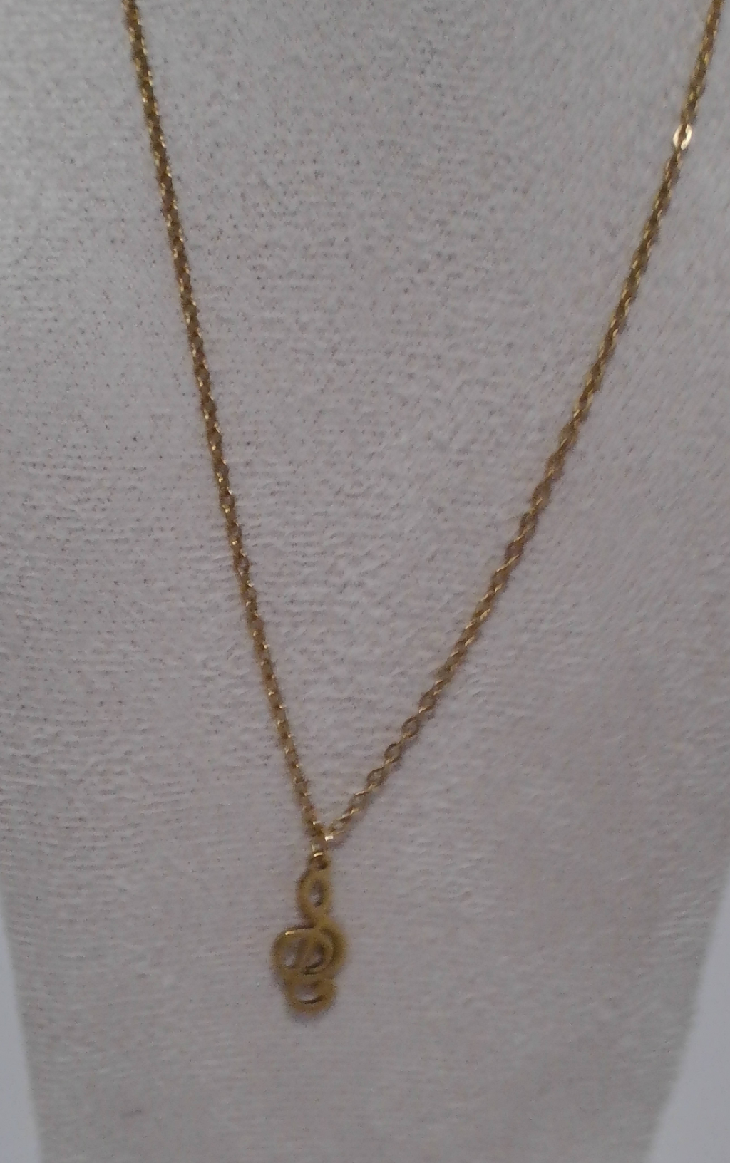 Collier clé de sol doré musical - Pièce unique minimaliste