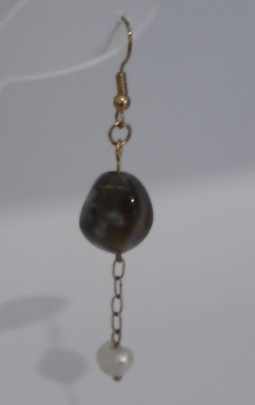 Boucles d'Oreilles avec Pierres Naturelles - Bijou Élégant