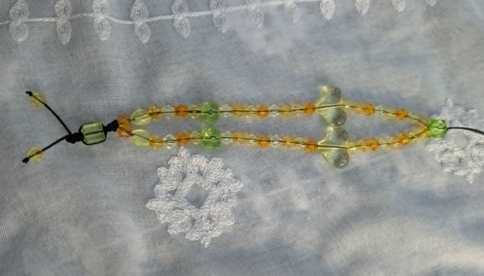 Dragonne Jaune Orange – Bijou Artisanal