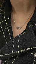 Collier cœur battement argenté - Pièce unique émotionnelle
