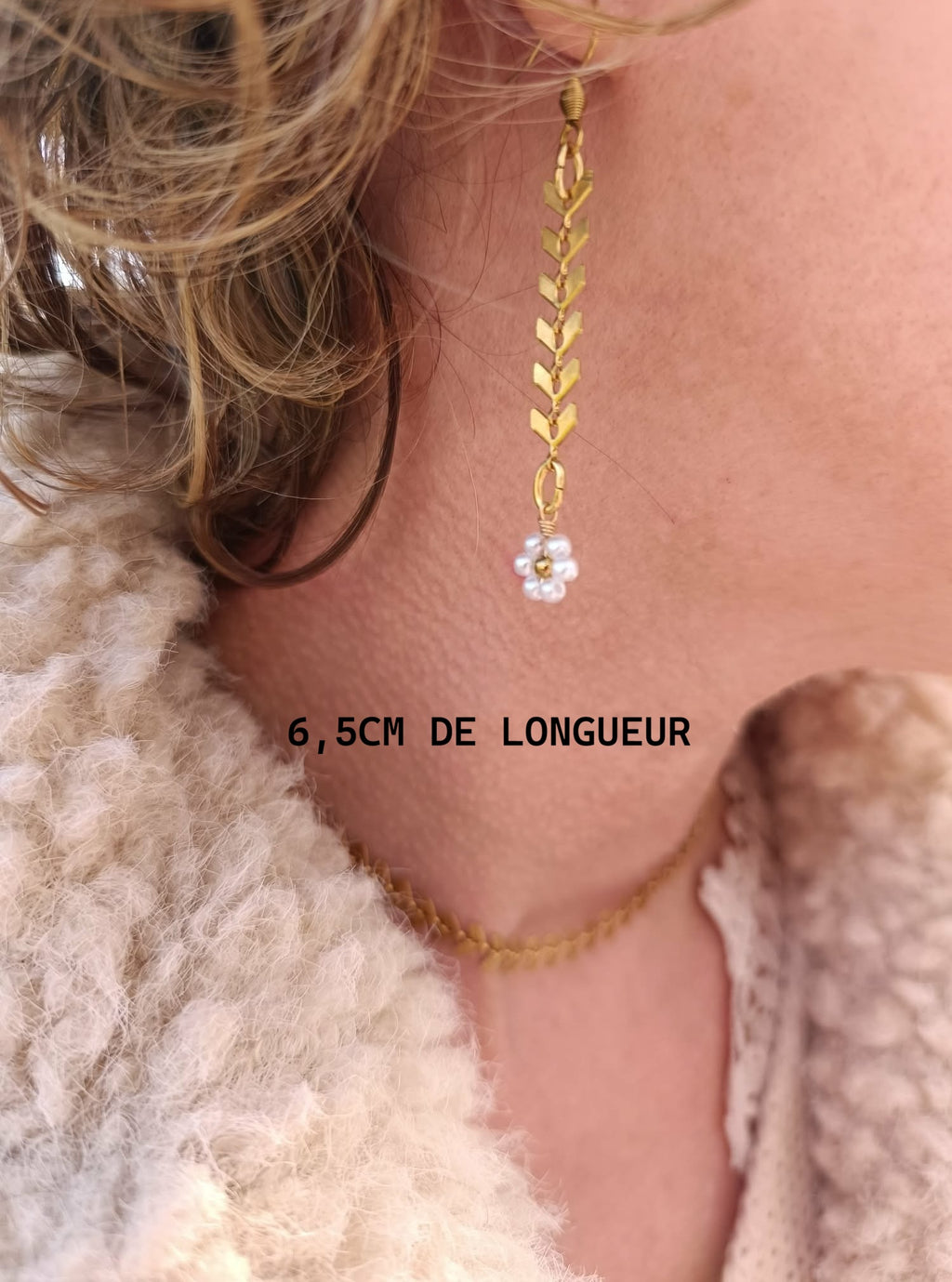 Boucles d'oreilles Feuillage Doré