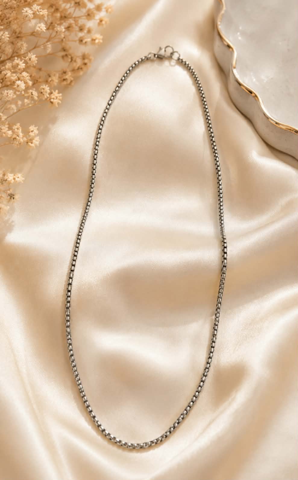 Parure Homme – Collier & Bracelet en Acier Inoxydable
