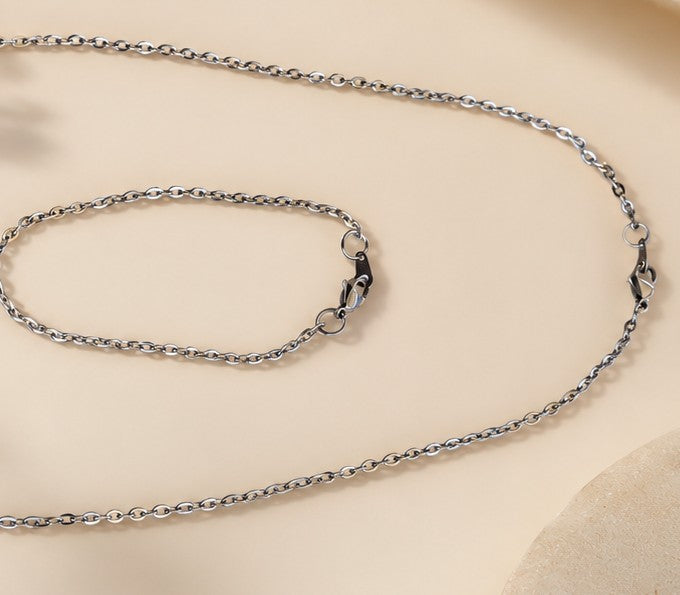 Collier & Bracelet Homme – Acier Inoxydable 304