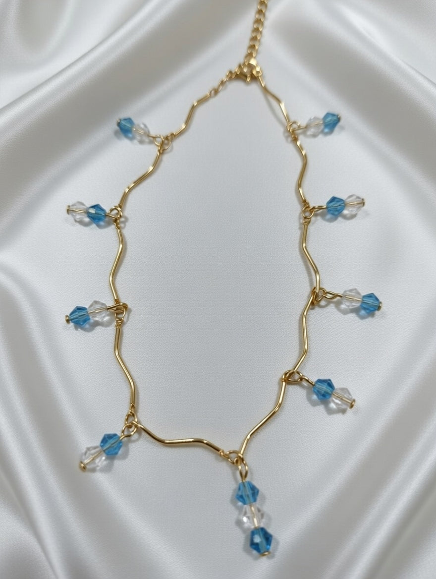 Bracelet de Cheville Doré avec Perles